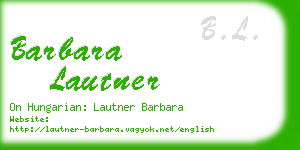 barbara lautner business card